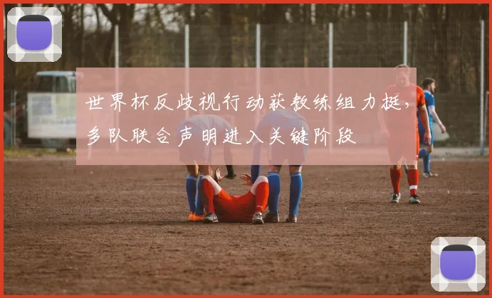 世界杯反歧视行动获教练组力挺,多队联合声明进入关键阶段